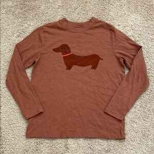 Hanna Andersson Dachshund Graphic Long Sleeve Shirt